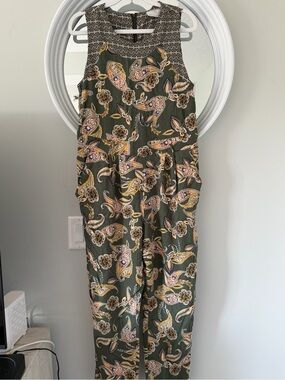 Wallis Petite Geometric & Paisley Mixed Print Jumpsuit - US 8 / UK 12
